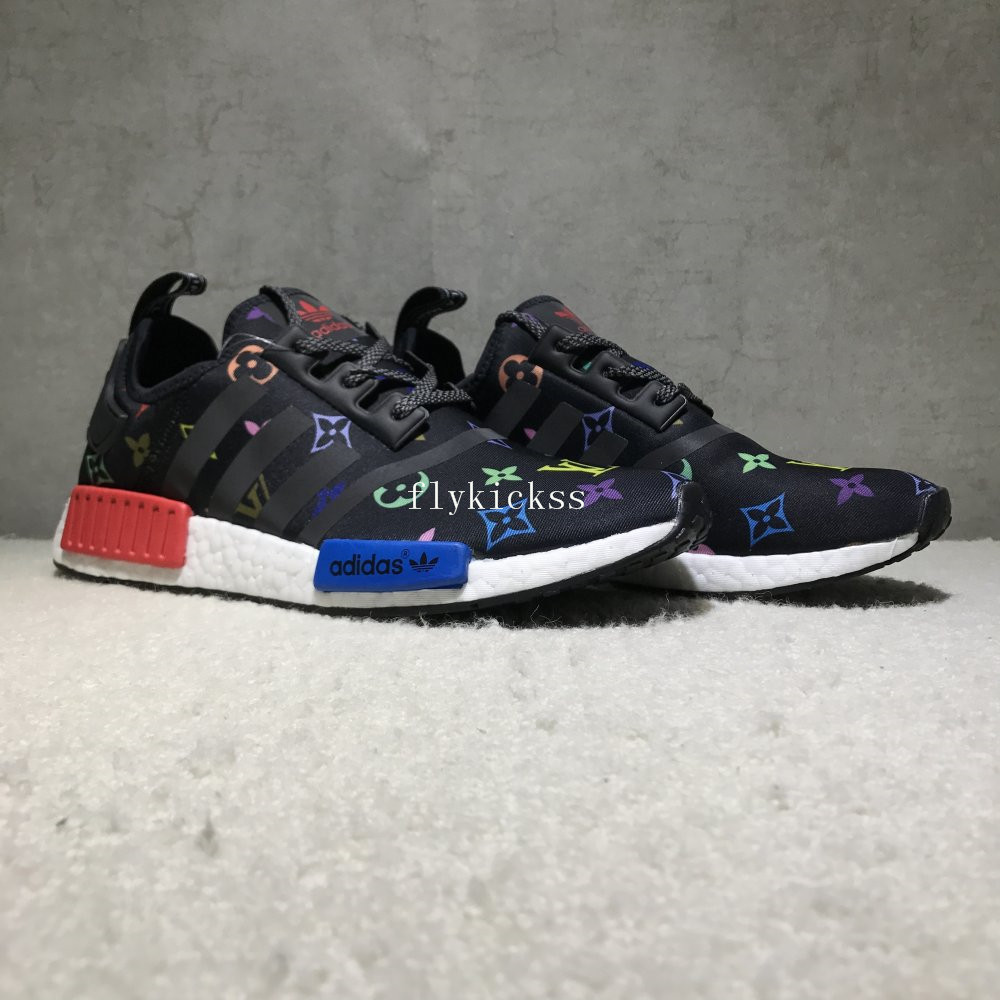 LVS x Real Boost Adidas NMD R1 Black Red Blue